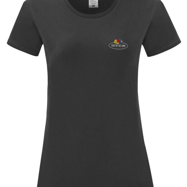 Fruit of the Loom Vintage Collection Ladies Vintage T Small Logo Print