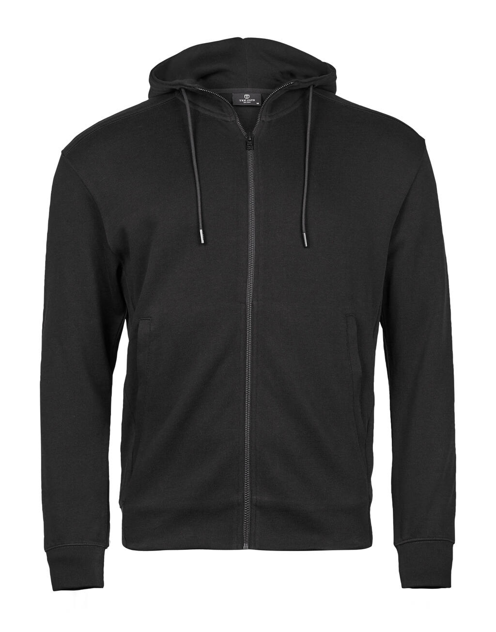 Tee Jays Ribbed Interlock Hooded Full Zip