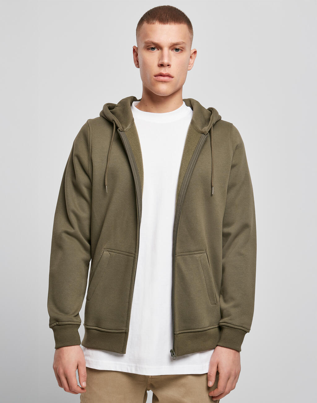 Build Your Brand Heavy Zip Hoody