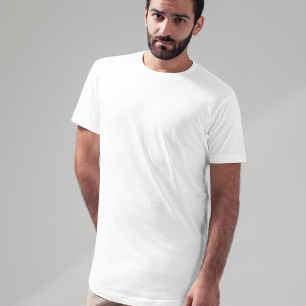 Build Your Brand Shaped Long Tee