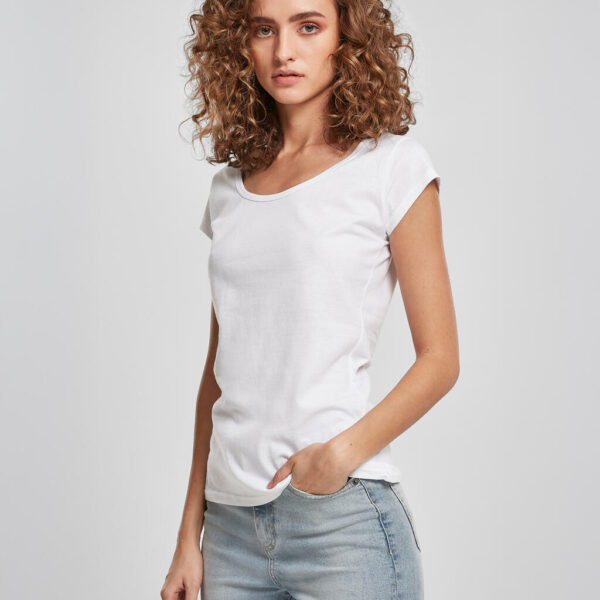 Build Your Brand Ladies Back Cut Tee