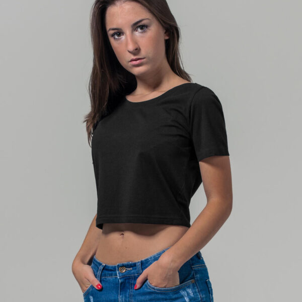 Build Your Brand Ladies Cropped Tee