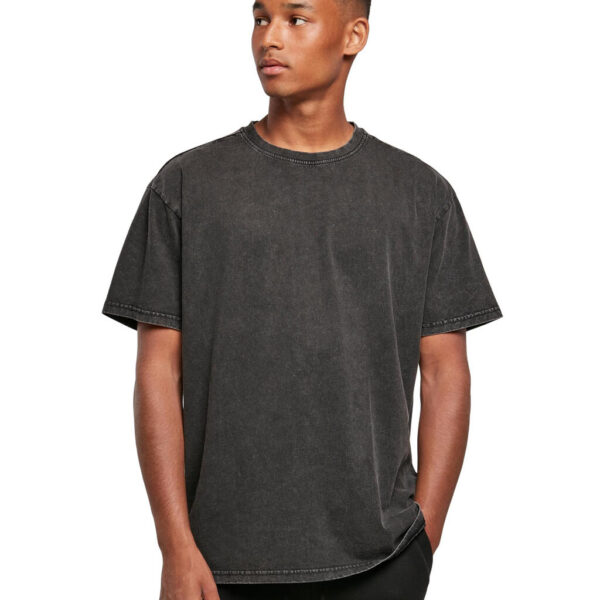 Build Your Brand Acid Washed Heavy Oversize Tee