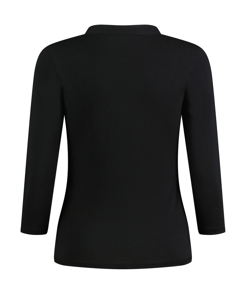 Kustom Kit Regular Fit Mandarin Collar Top 3/4 Sleeve (dos)